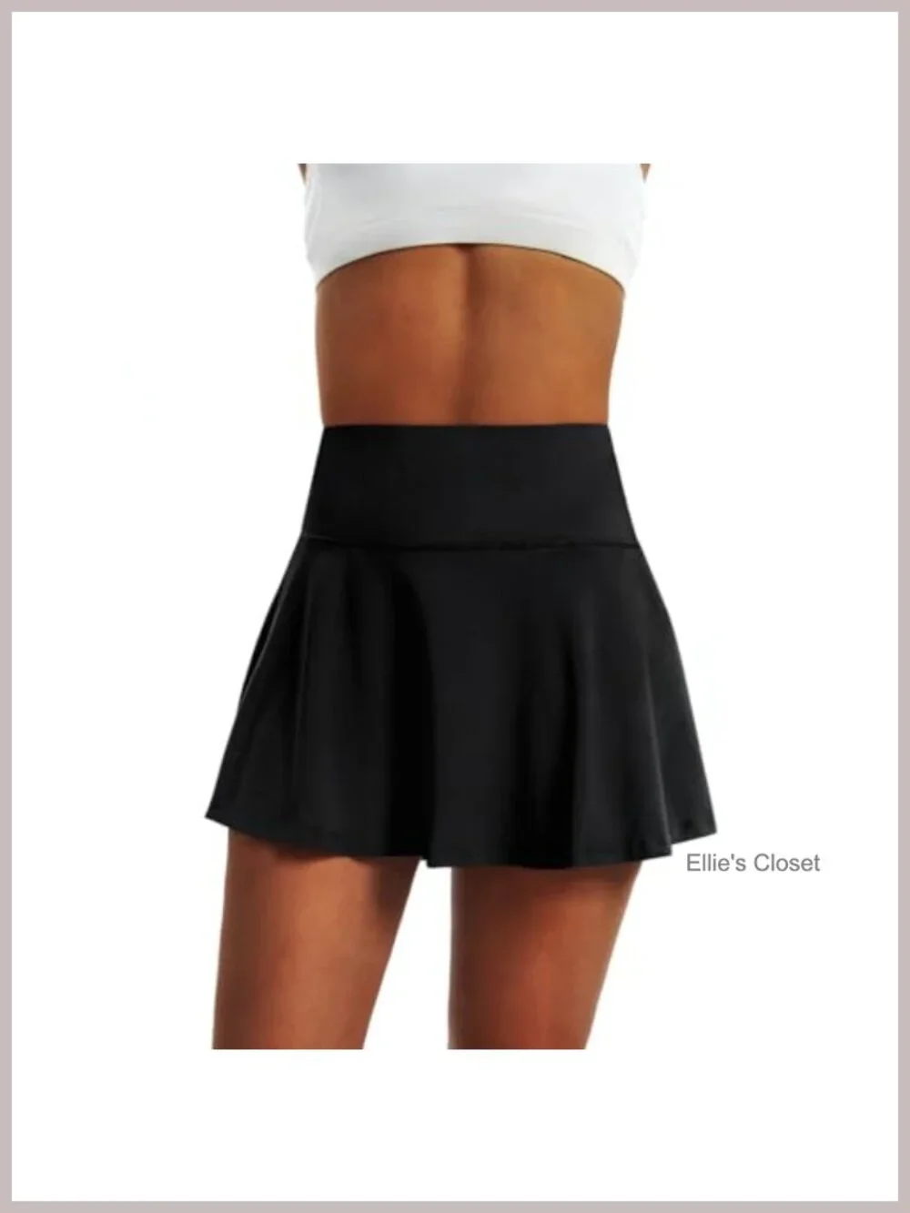 High Waist Pleated Tennis Skort with 4 Pockets Athletic Golf Skirt Running
